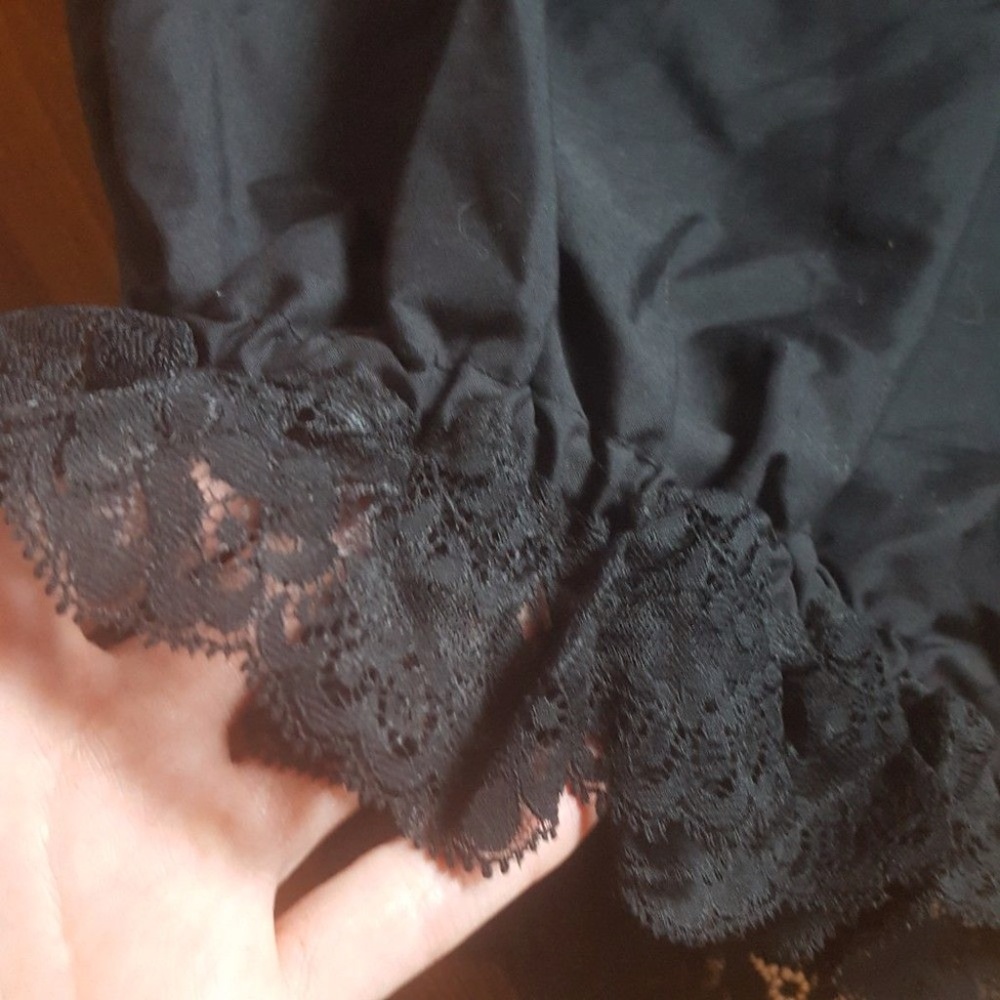 Handmade Cotton Gothic Lolita Bloomers Shorts Lace Trim - Picture 5 of 5
